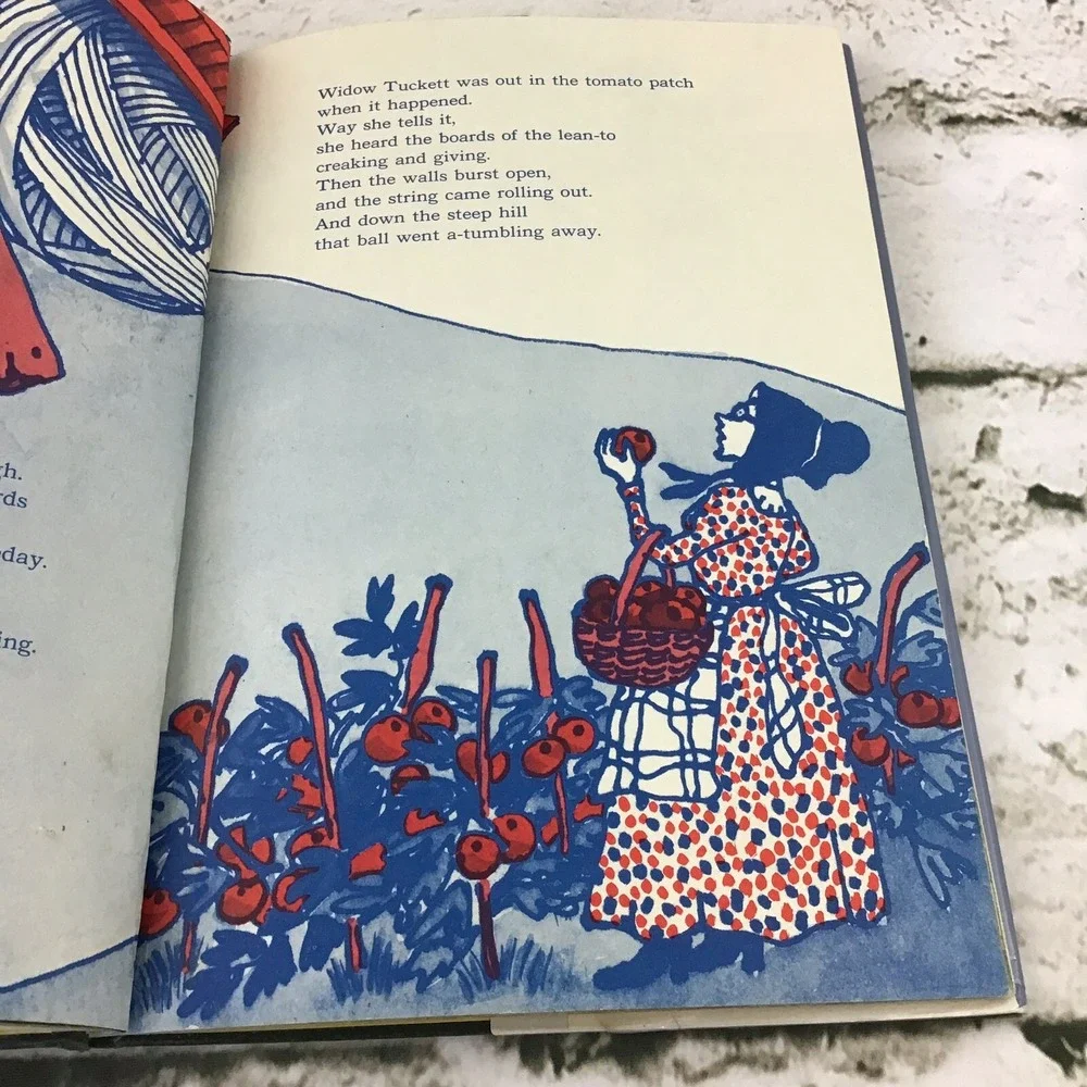 The Traveling Ball Of String By Mary Calhoun ExLibrary Hardback Vintage 1969